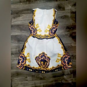 New white beautiful print dress